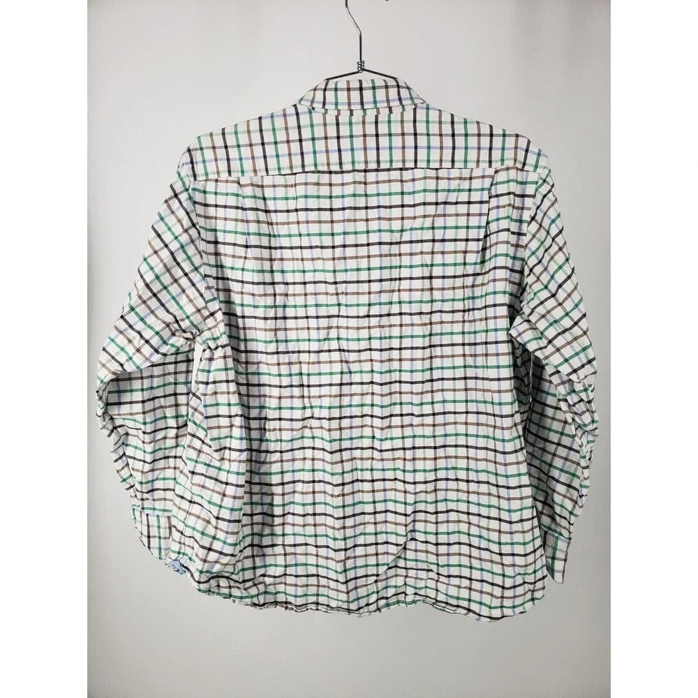 Daniel Cremieux Colorful Plaid Striped‎ Mens Size XL Button Down Long Sleeve